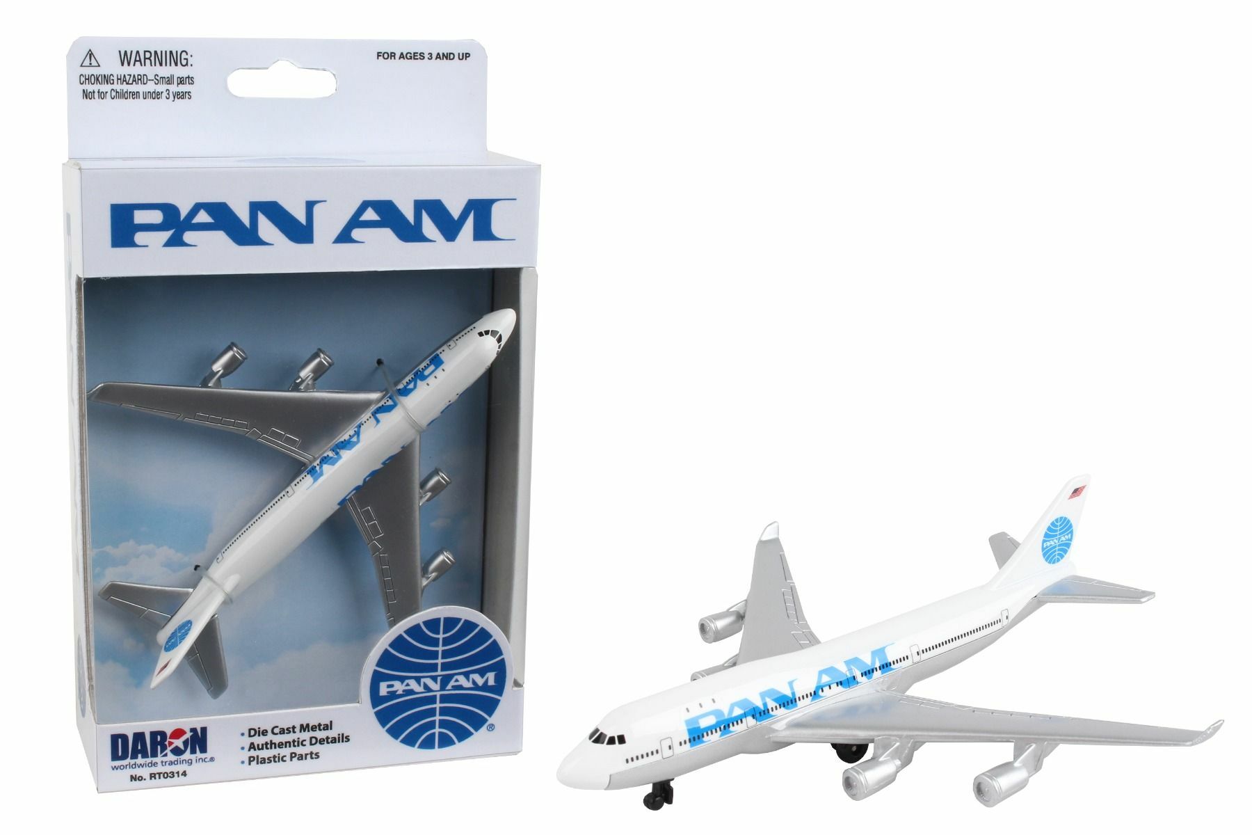 泛美航空 波音747單架飛機玩具