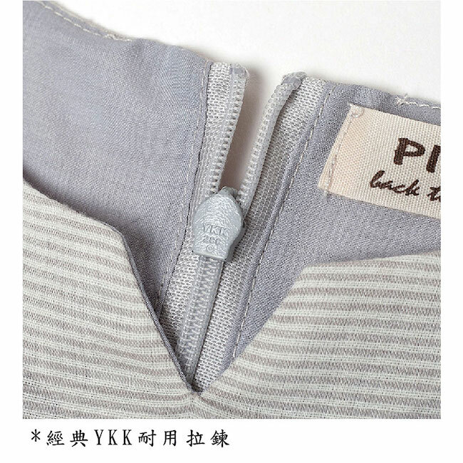 異材質剪接洋裝 灰