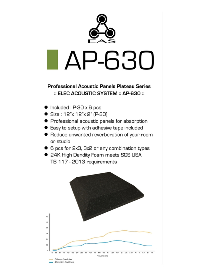 EAS AP-630 Plateau 高原系列 吸音磚片組 (6片)