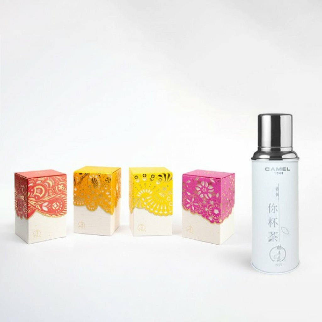 【喜慶茗茶禮盒組】我係你杯茶駱駝牌保溫壺套裝