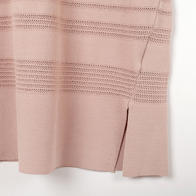 落肩線衫上衣 粉