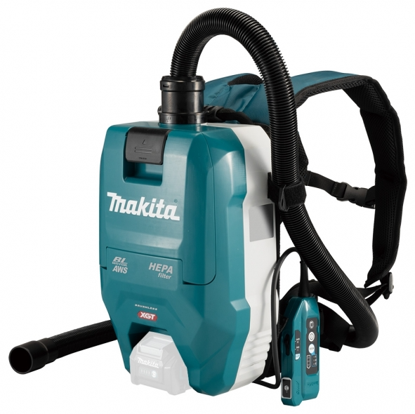 "MAKITA"牧田牌 充電式背負型吸塵機1.5-2公升(HEPA過濾網) (無碳刷)(鋰40V)(淨機)-[VC009GZ]