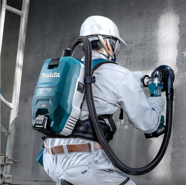 "MAKITA"牧田牌 充電式背負型吸塵機1.5-2公升(HEPA過濾網) (無碳刷)(鋰40V)(淨機)-[VC009GZ]