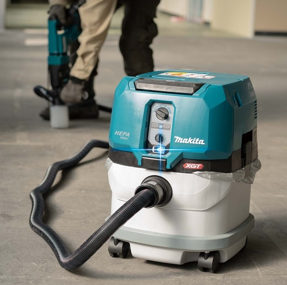 "MAKITA"牧田牌 充電式吸塵機15公升(粉塵專用)(AWS)(鋰電40V)(淨機)-[VC004GLZ04]