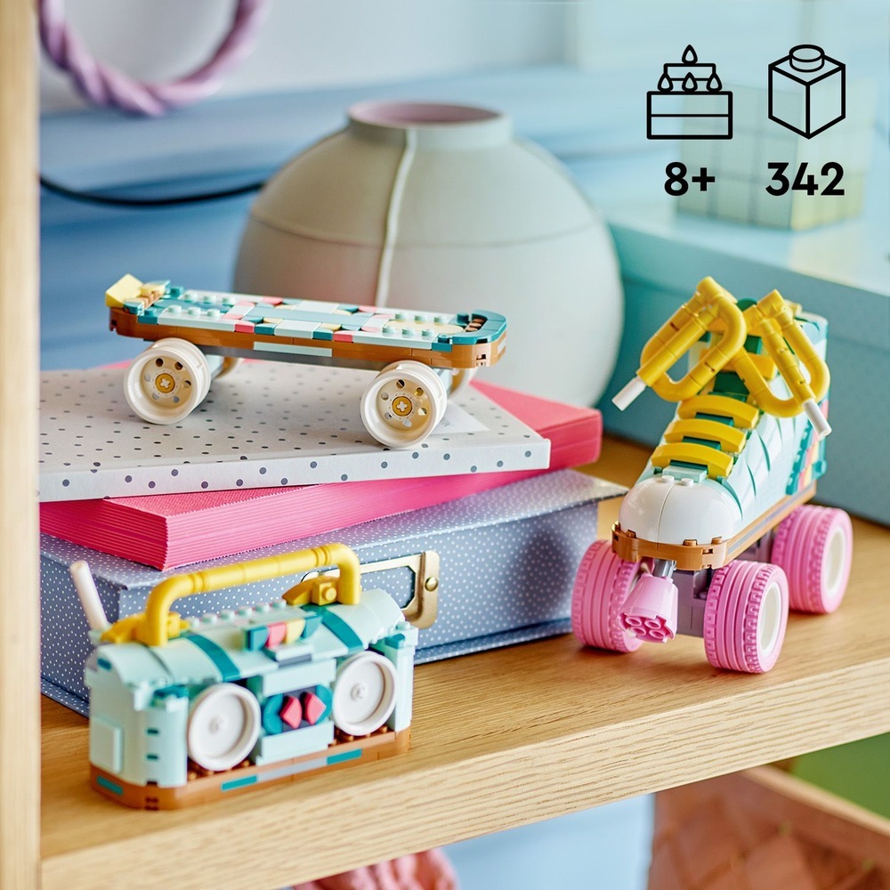 [飛米樂高積木專賣店]LEGO 31148 Creator-復古溜冰鞋