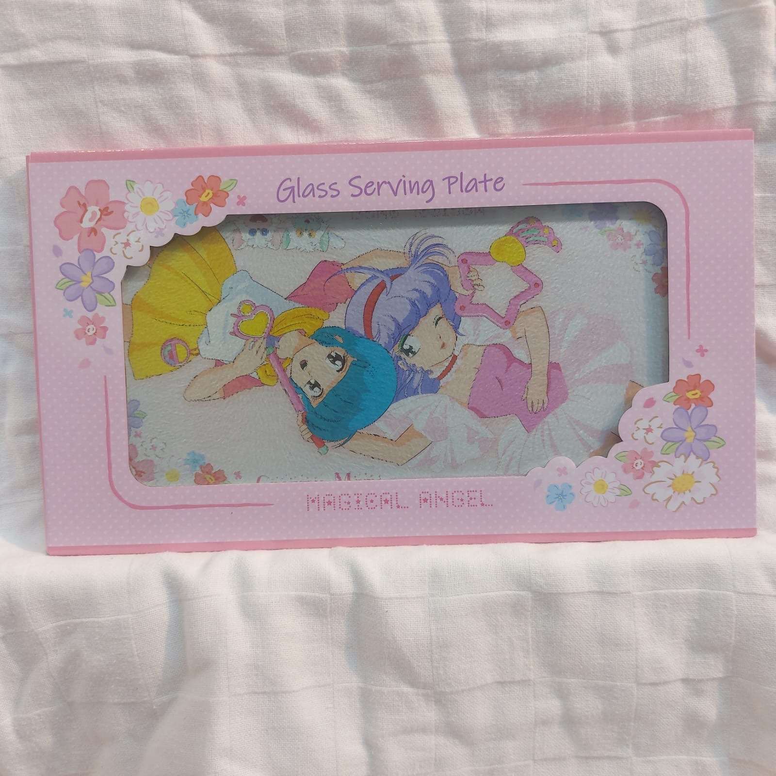 我係小忌廉玻璃上菜盤