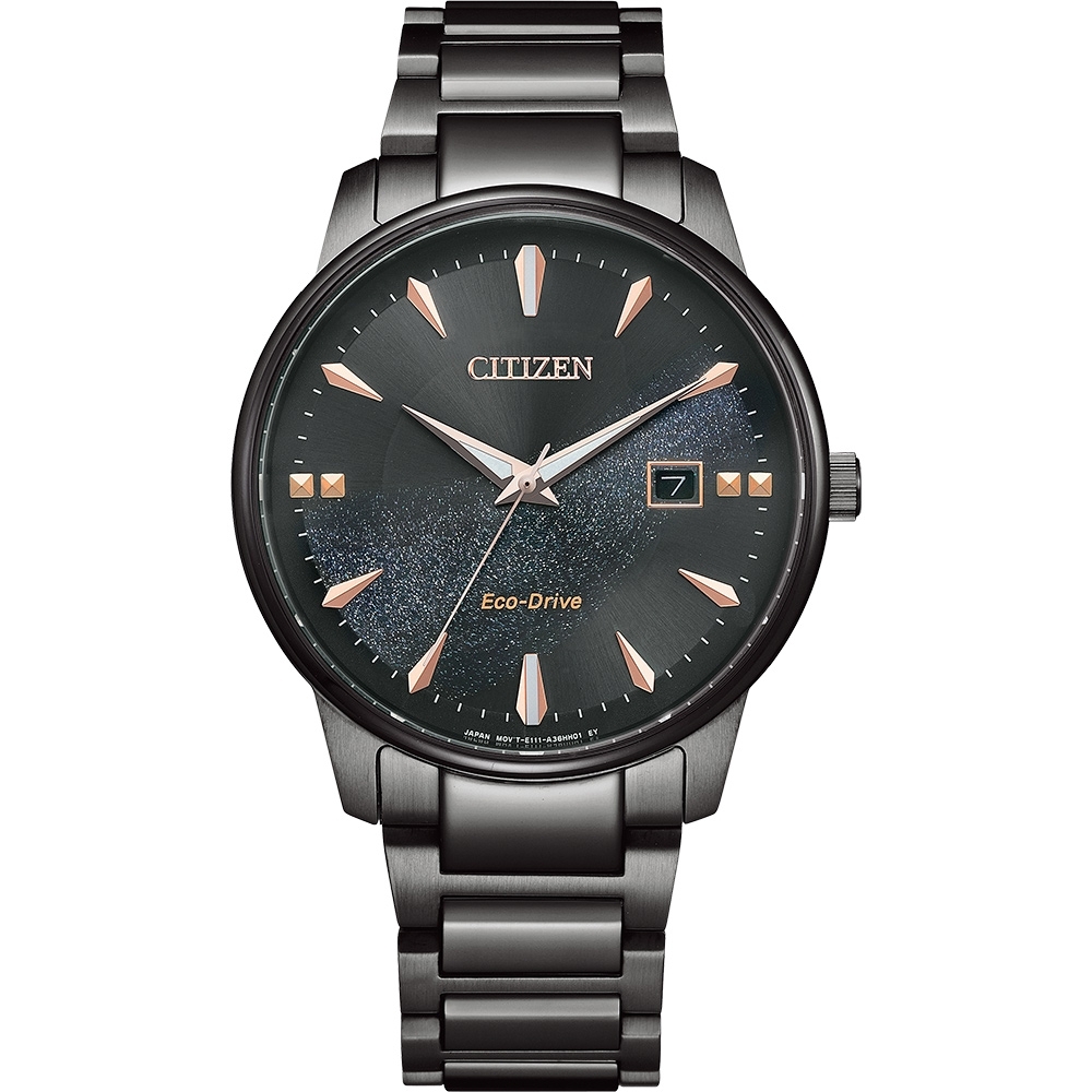 CITIZEN星辰 PAIR系列 Eco-Drive Watch 銀河黑金 光動能情侶手錶 BM7595-89L 男裝 $2620 / EW2595-81E 女裝 $$2540