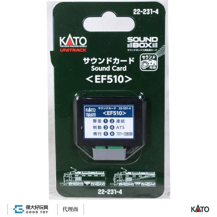 KATO 22-231-4 音效卡 電氣機關車 <EF510>