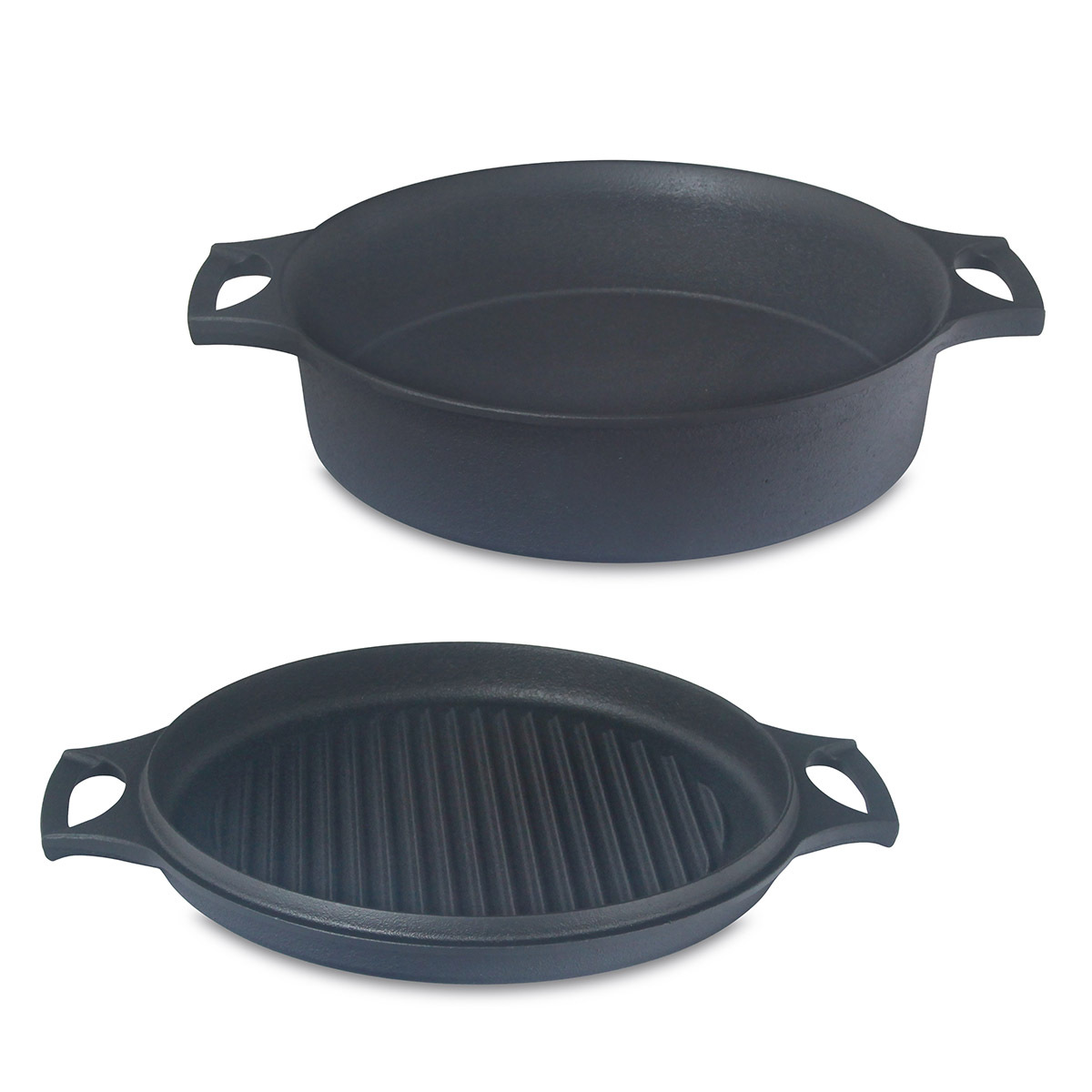 Ikenaga Iron Works 2L 24x8cm Sukiyaki With Grill Pan -118439