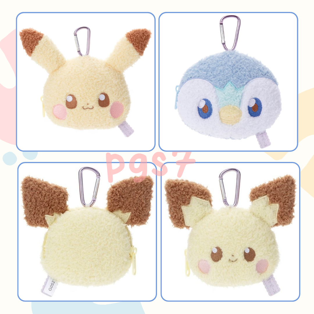 【現貨】日本寶可夢 毛茸茸系列 皮卡丘 皮丘 波加曼 零錢包