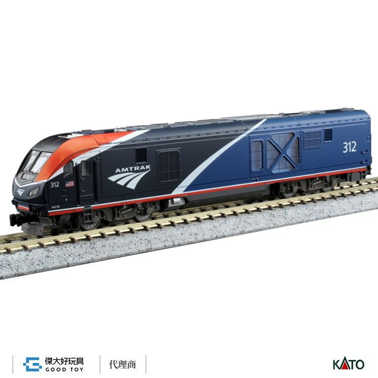 KATO 17736-L 柴油機關車ALC-42 Charger Amtrak Phase VII #312