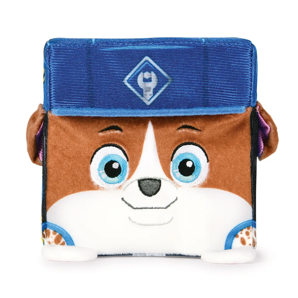 《 汪汪隊立大功 paw patrol 》 Rubble & Crew 方塊絨毛娃娃 (隨機出貨)