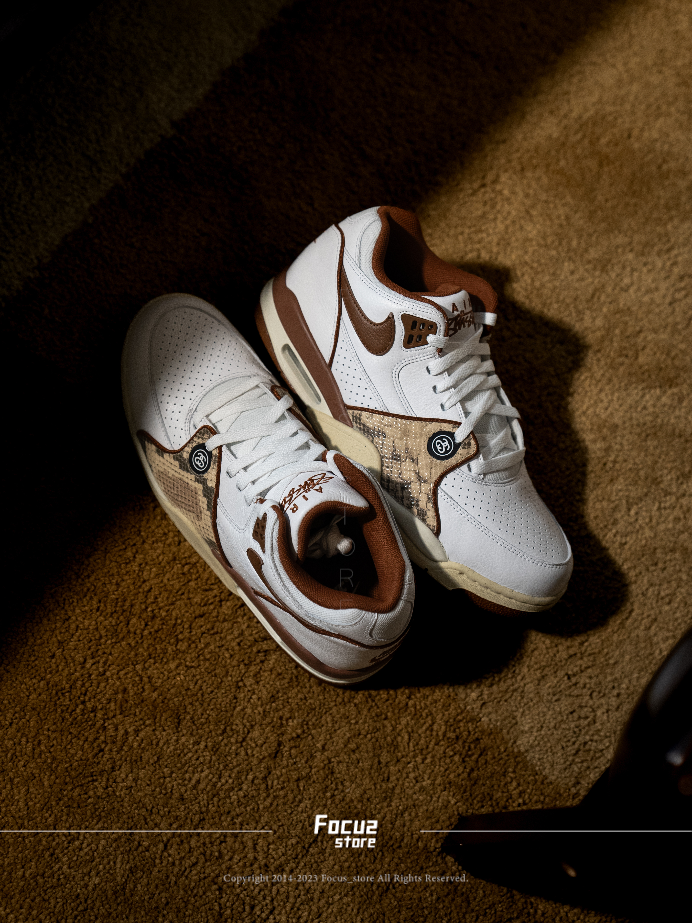 【Focus Store】預購 Stussy x Nike Air Flight 89 "White and Pecan" 白棕色 FD6475-100