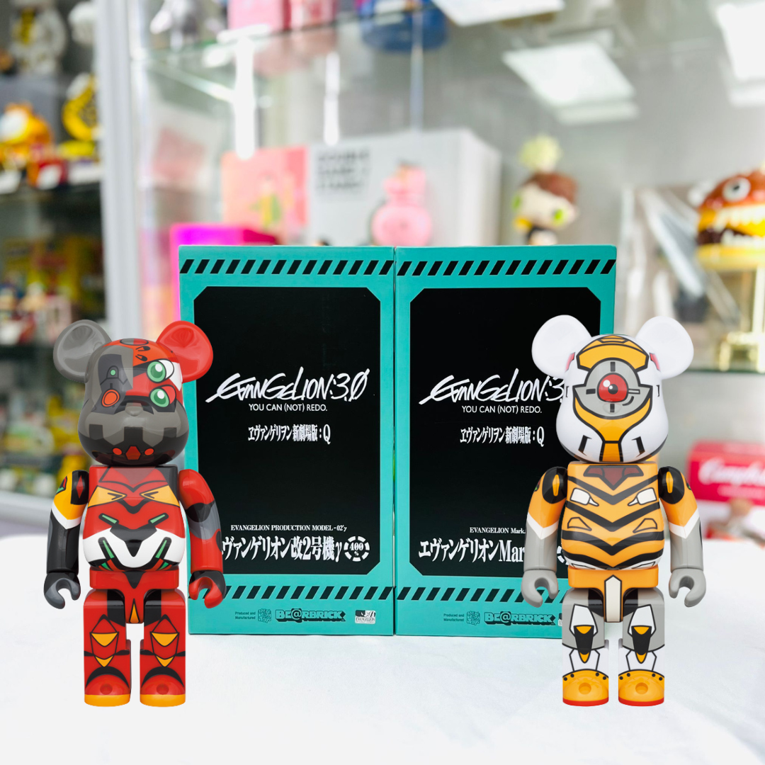 (Set Of 2 )400% Be@rbrick エヴァンゲリオンMark.09 + 改2号機γ 4