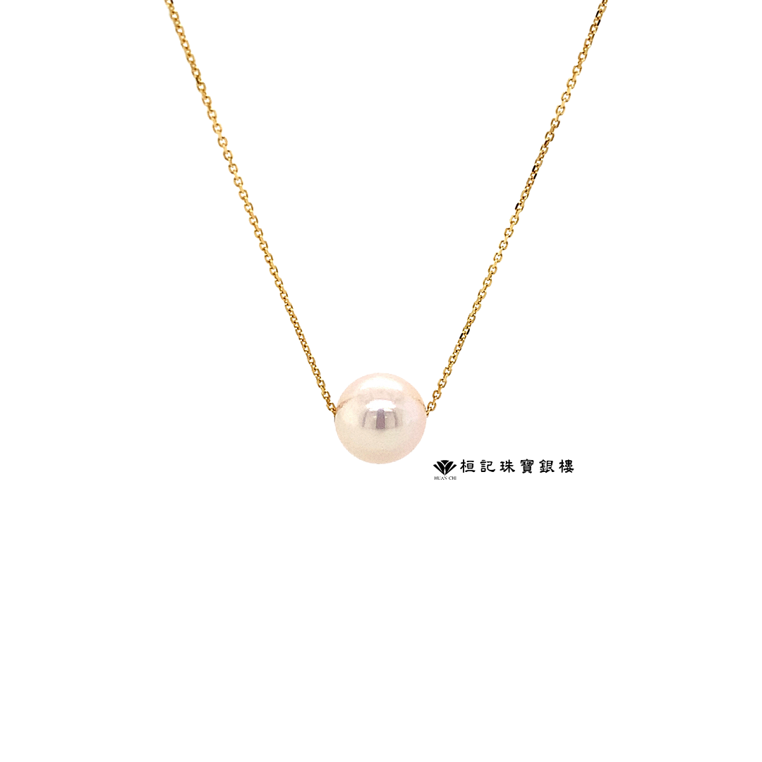 天然珍珠14K金項鍊