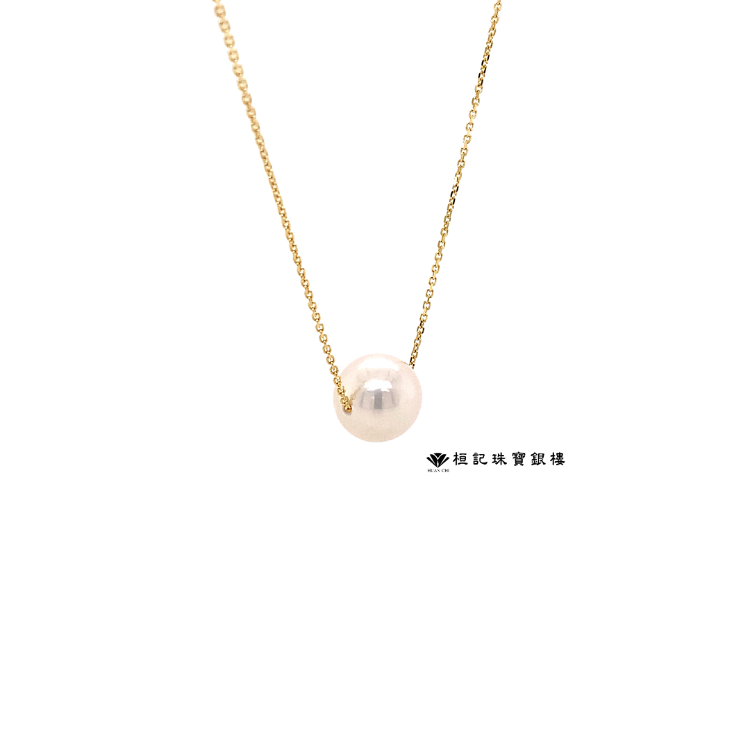 天然珍珠14K金項鍊