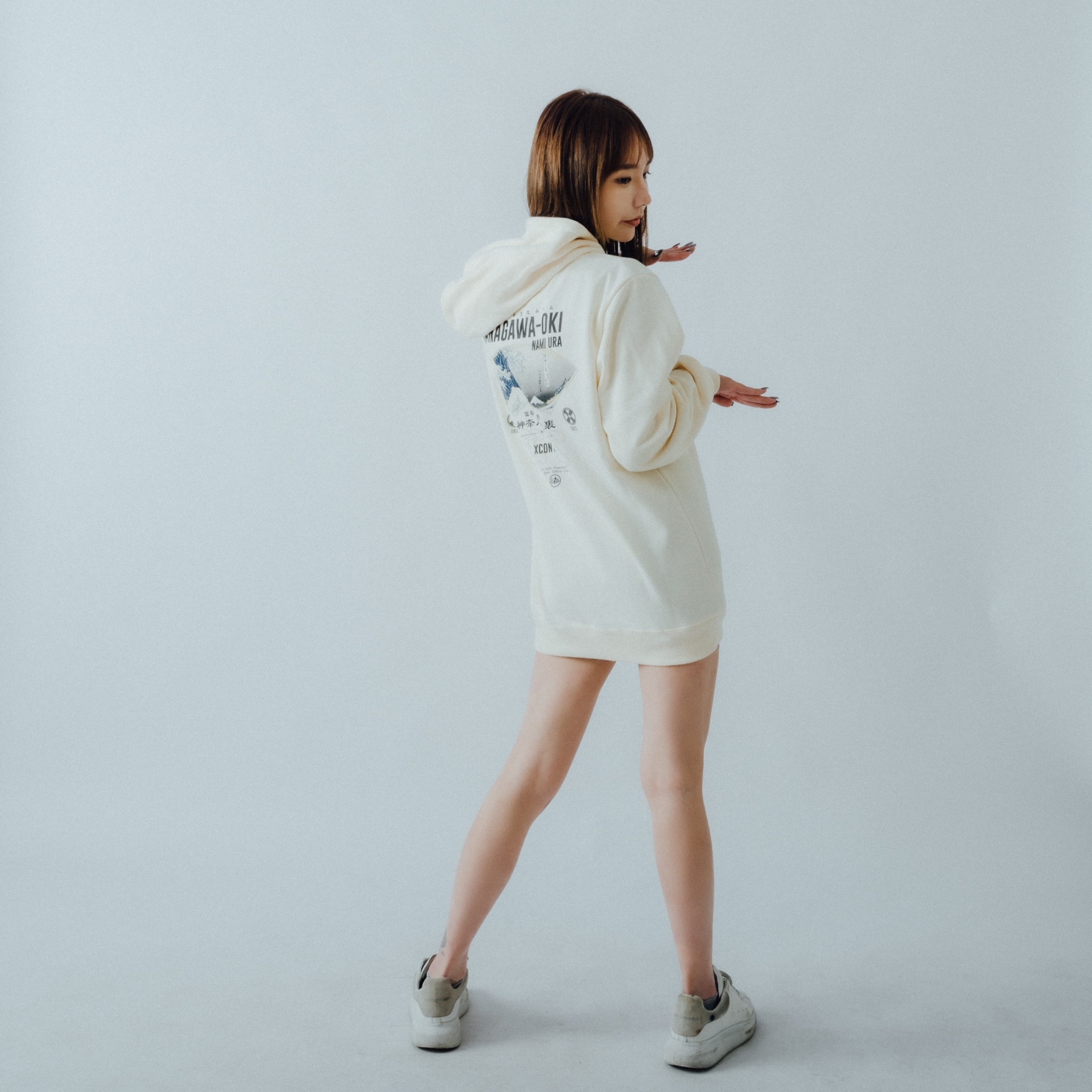 XCTRL 七週年神奈川沖浪裏帽T-奶油黃