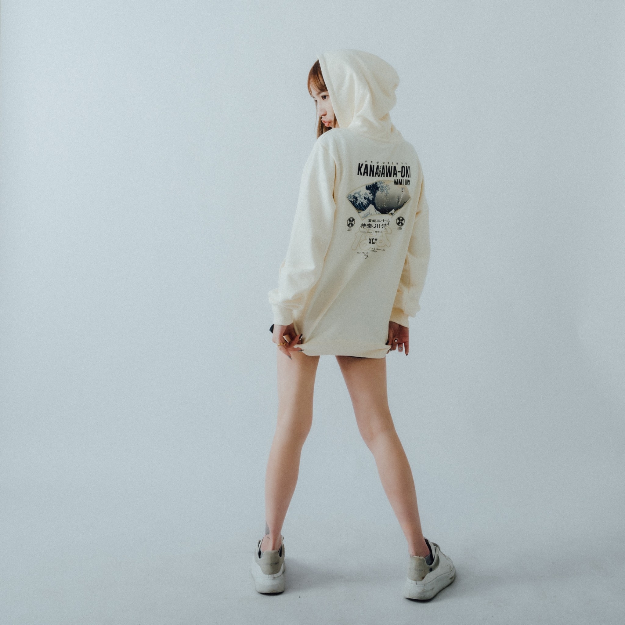 XCTRL 七週年神奈川沖浪裏帽T-奶油黃