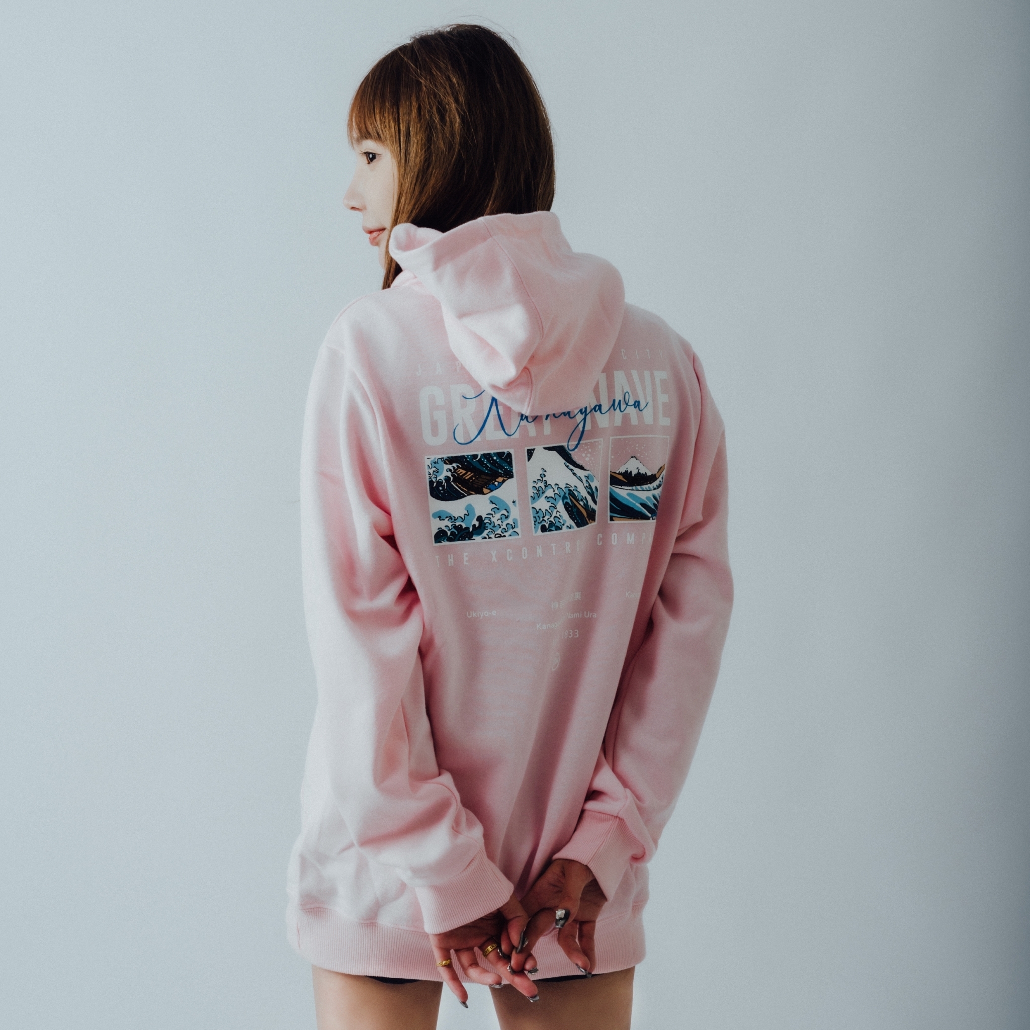 XCTRL GREAT WAVE帽T-粉