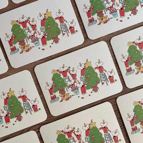 聖誕樹明信片｜1991w2992 台灣