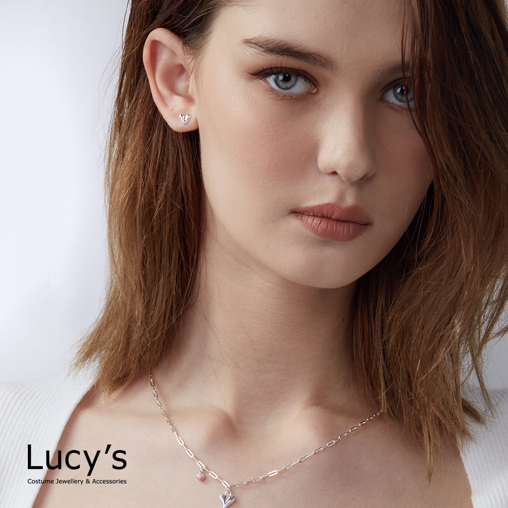 925純銀 熔心 轉珠耳環 (107133)