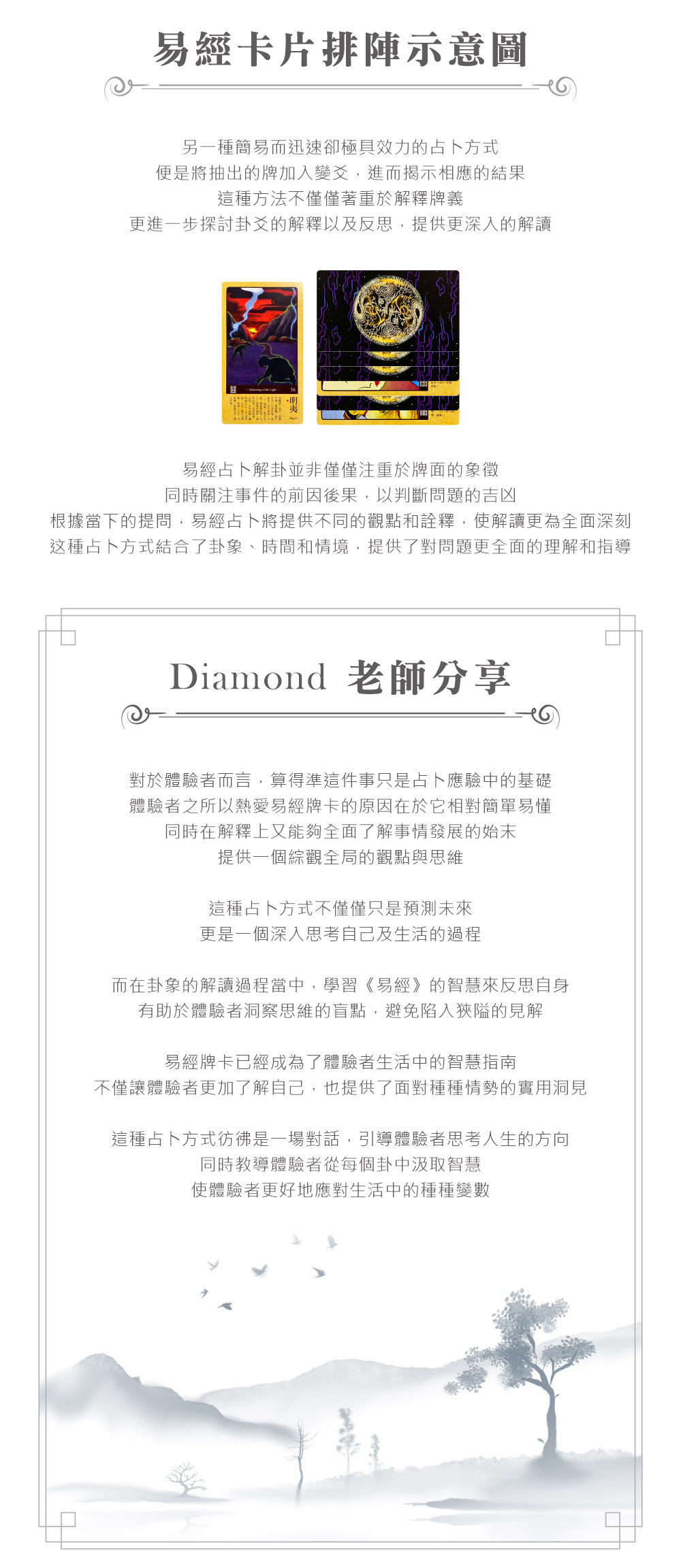 易經牌卡占卜示意