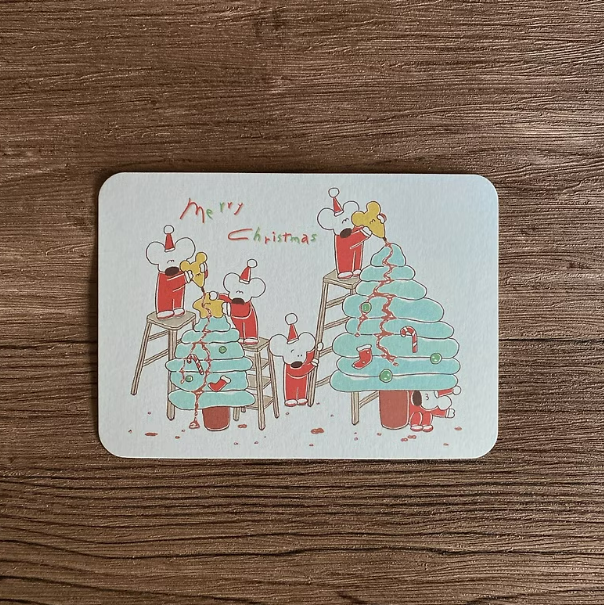 巧克力聖誕樹明信片｜1991w2992 台灣