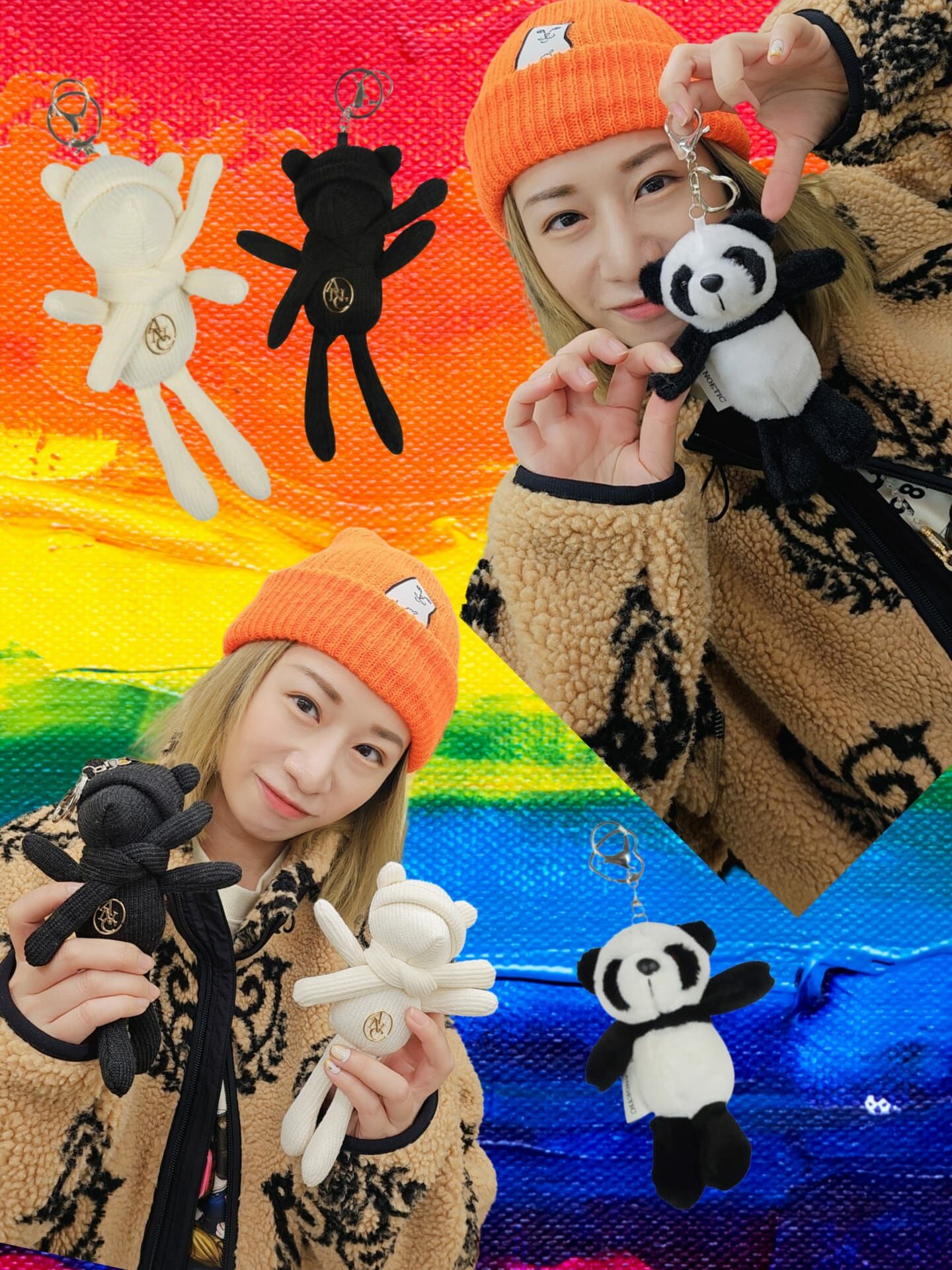 🇰🇷 韓國 ANOETIC 小熊／熊貓匙扣 原價 $220 (AF269)