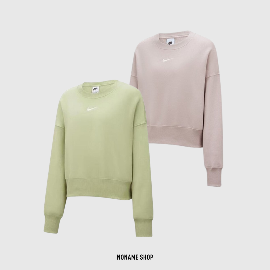 NIKE NSW PHOENIX FLEECE 圓領 小勾 大學T 兩色 (女款)