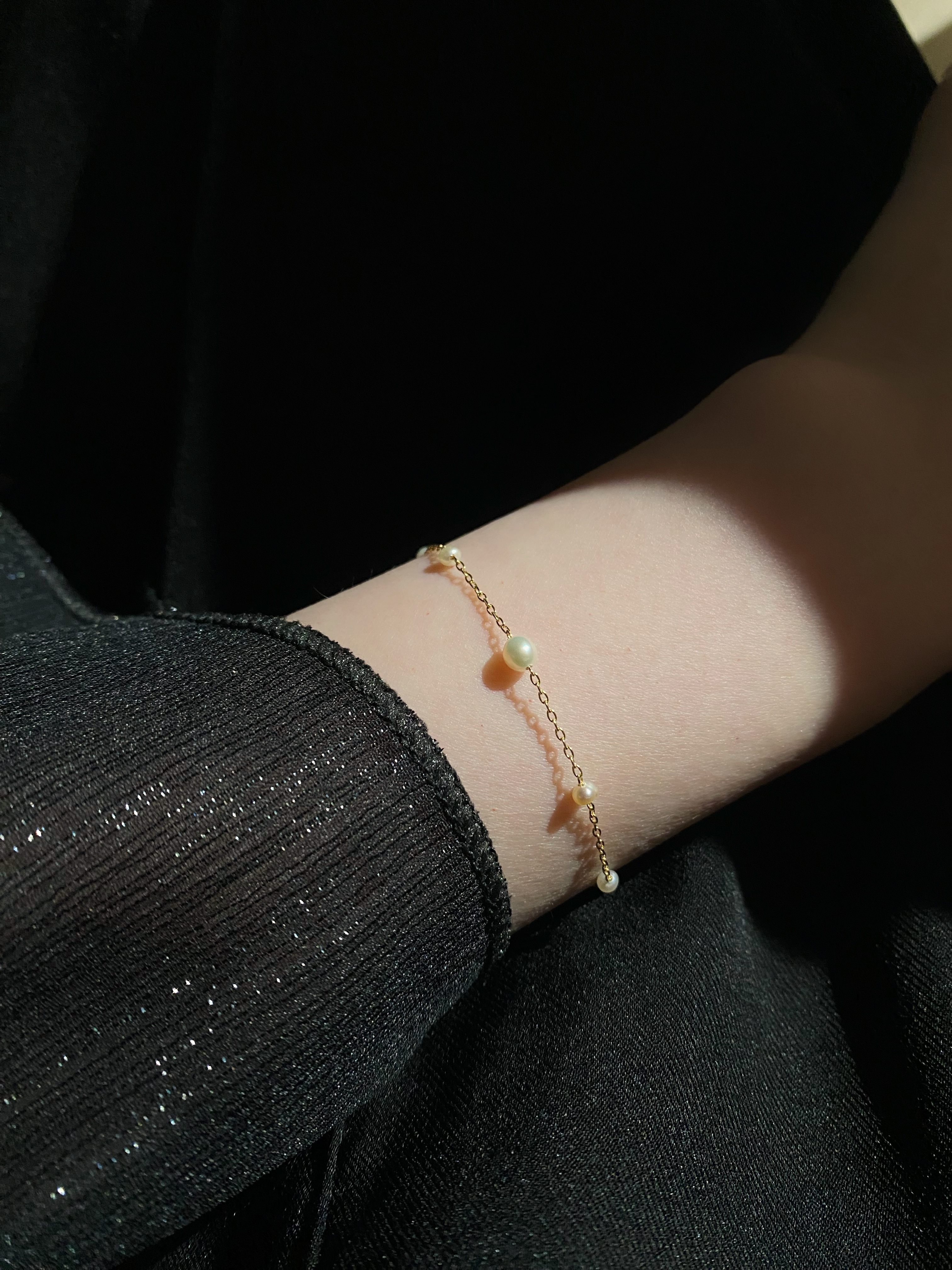 五顆珍珠手鍊