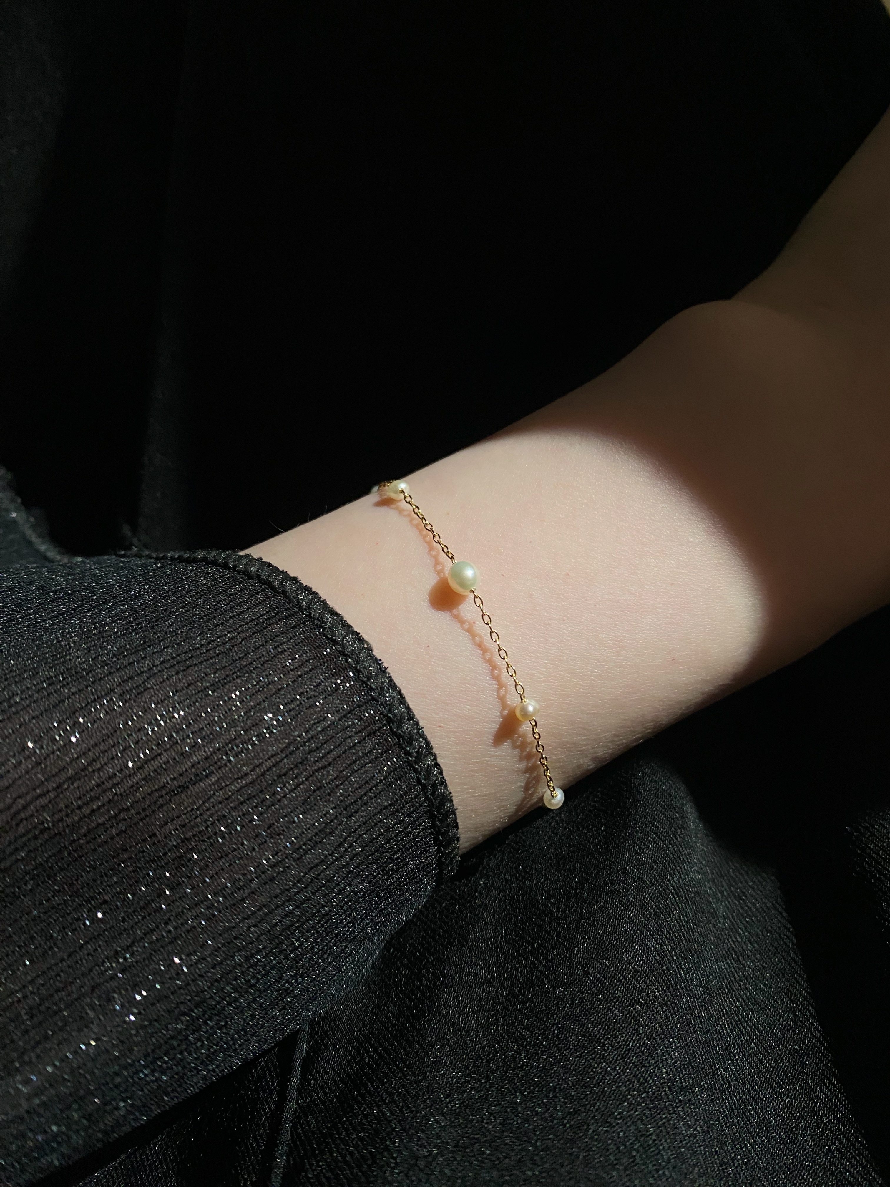 五顆珍珠手鍊