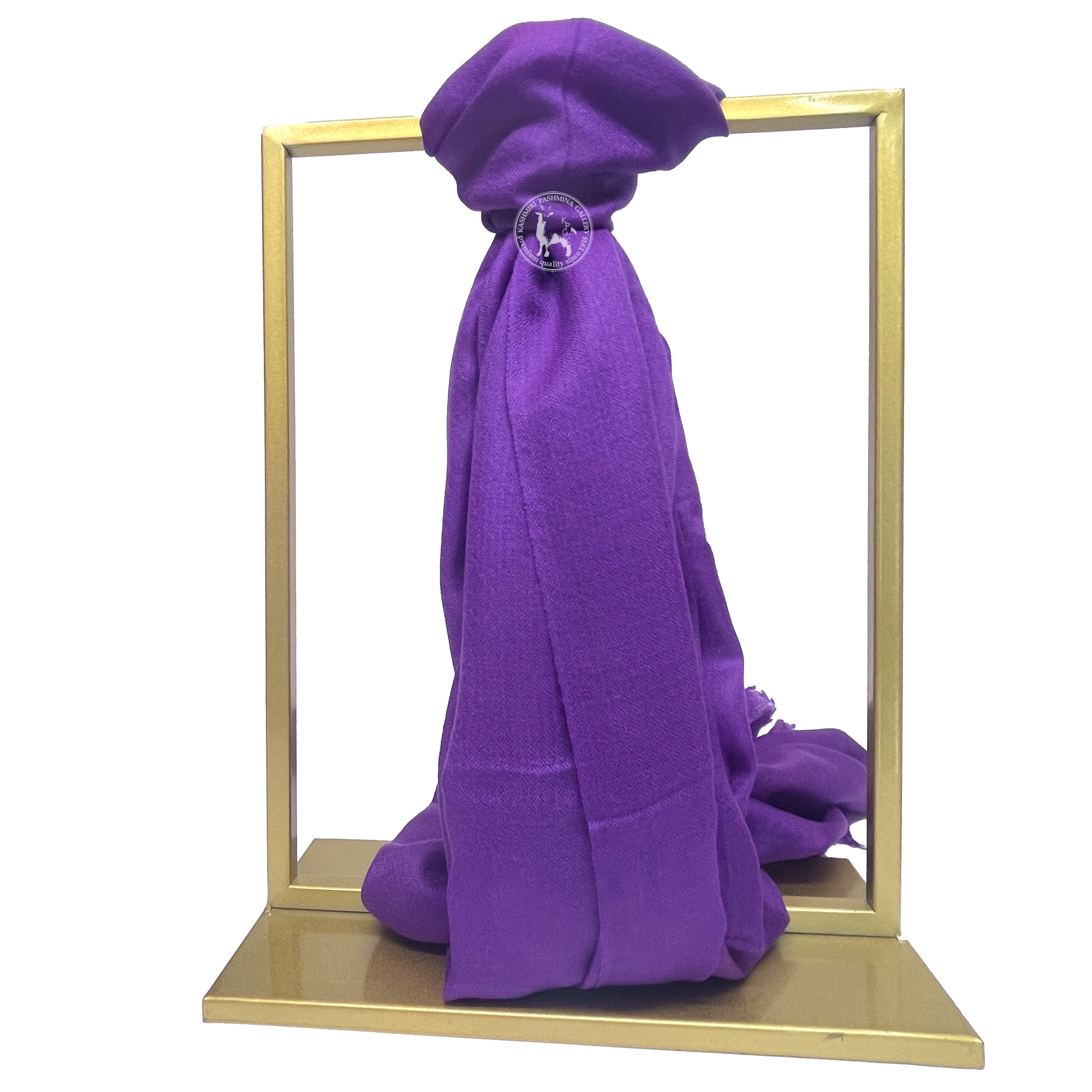 Purple Hand-Twisting Shahmina Shawl