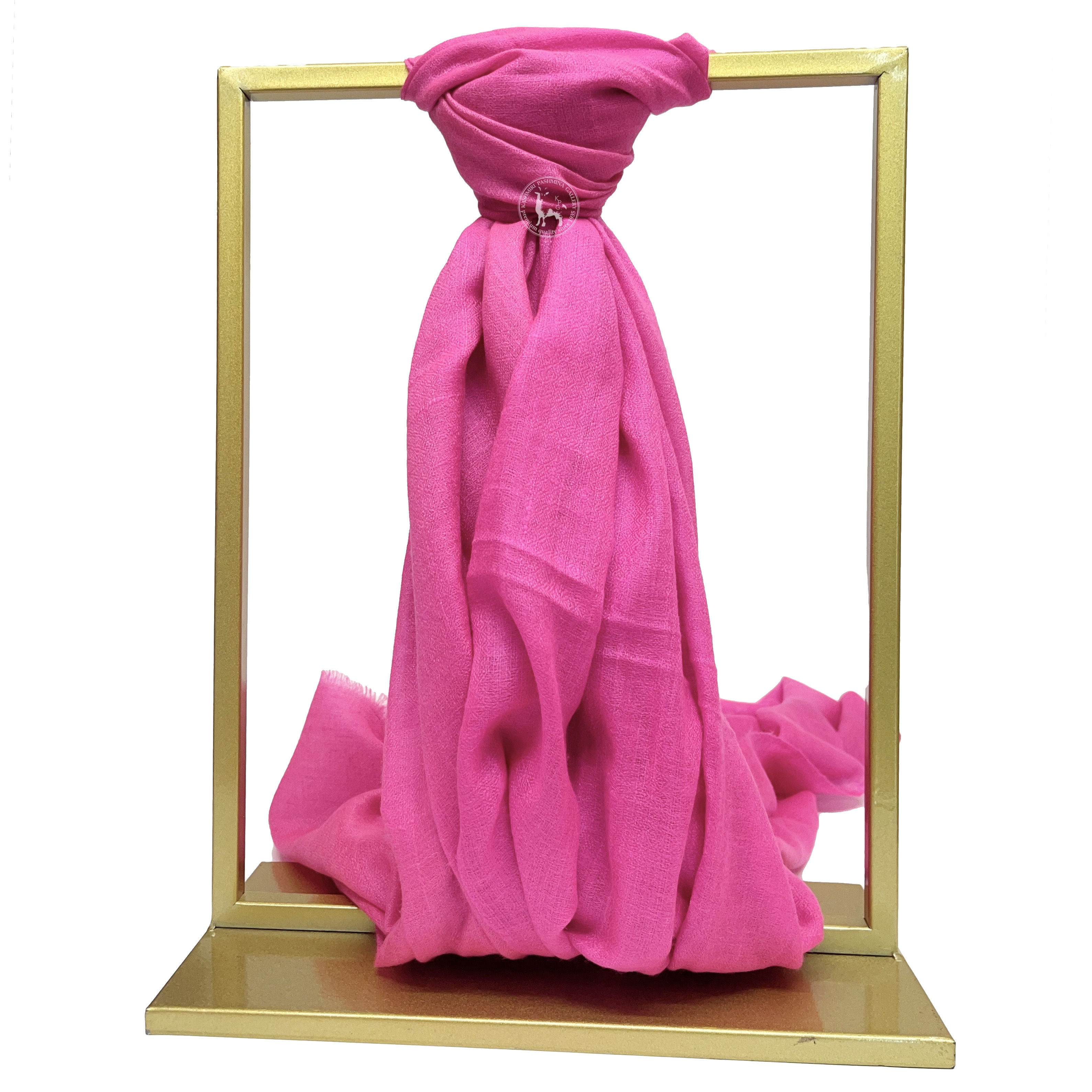 桃紅色喀什米爾Shahmina披肩圍巾