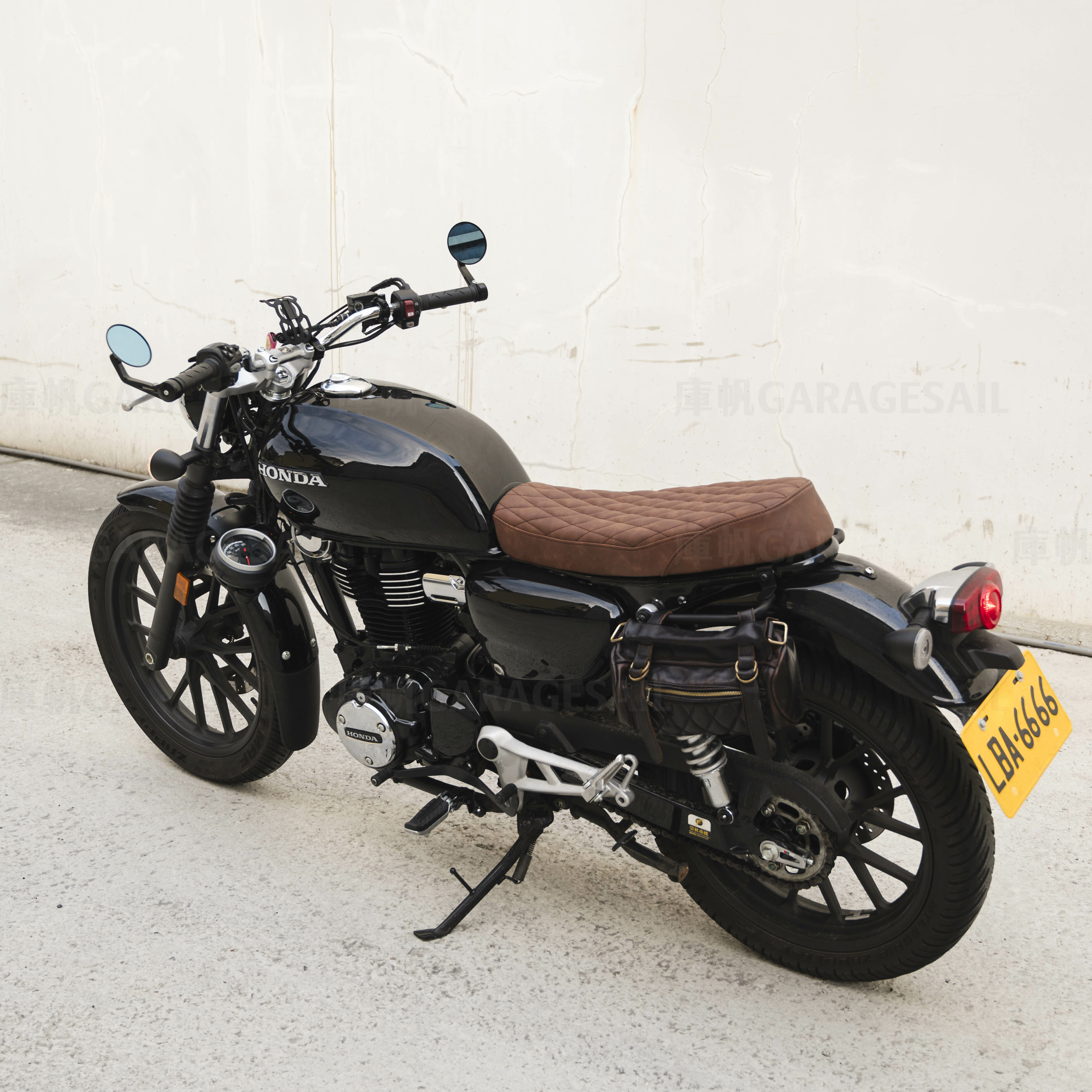 本田 CB350 專用 雙座椅墊 菱格紋 深咖啡