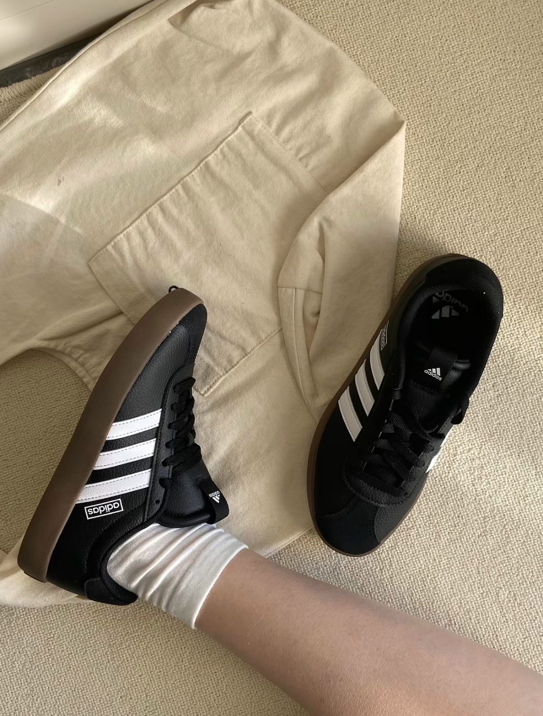 【Adidas】Adidas Vl Court 3.0 荔枝皮 麂皮 三線 德訓鞋 復古