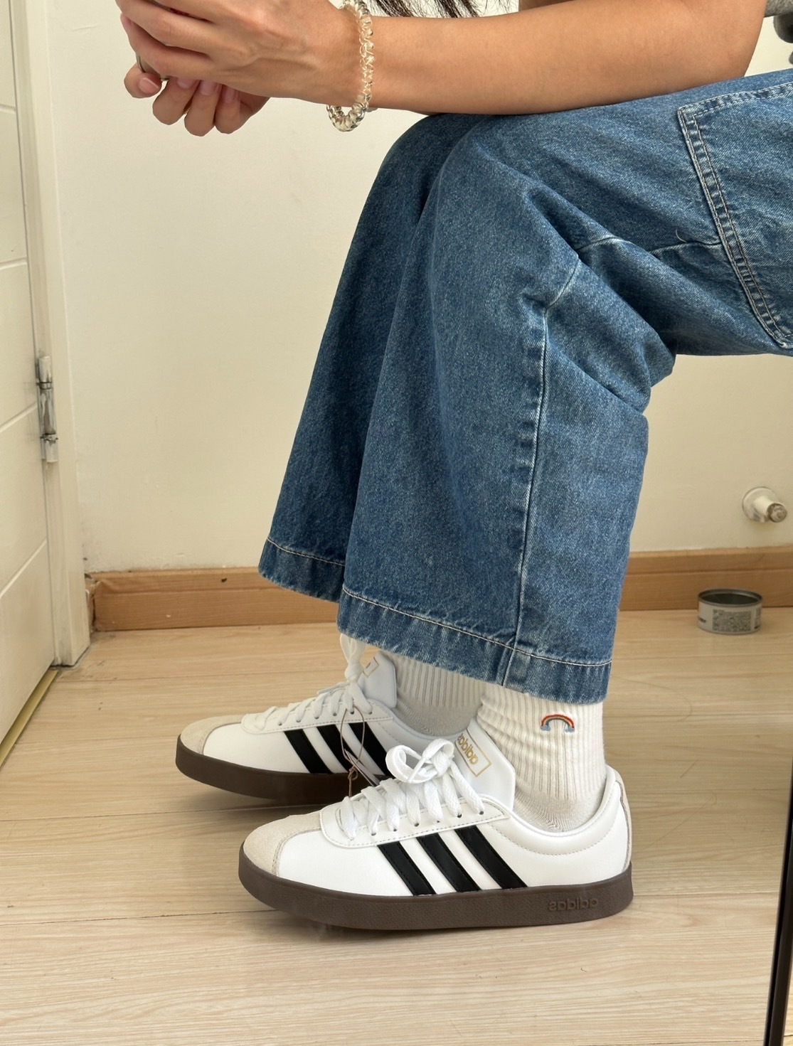 【代購】Adidas Neo VL Court 2.0 德訓鞋 白灰 荔枝皮 麂皮 三線 復古