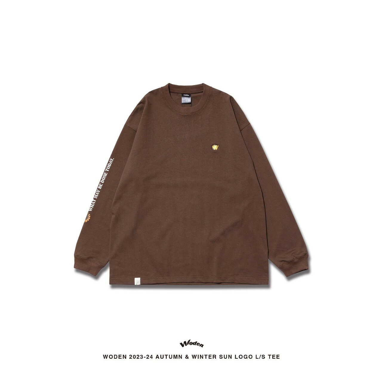 WODEN 2023 Autumn & Winter 040 Sun LOGO L/S tee -