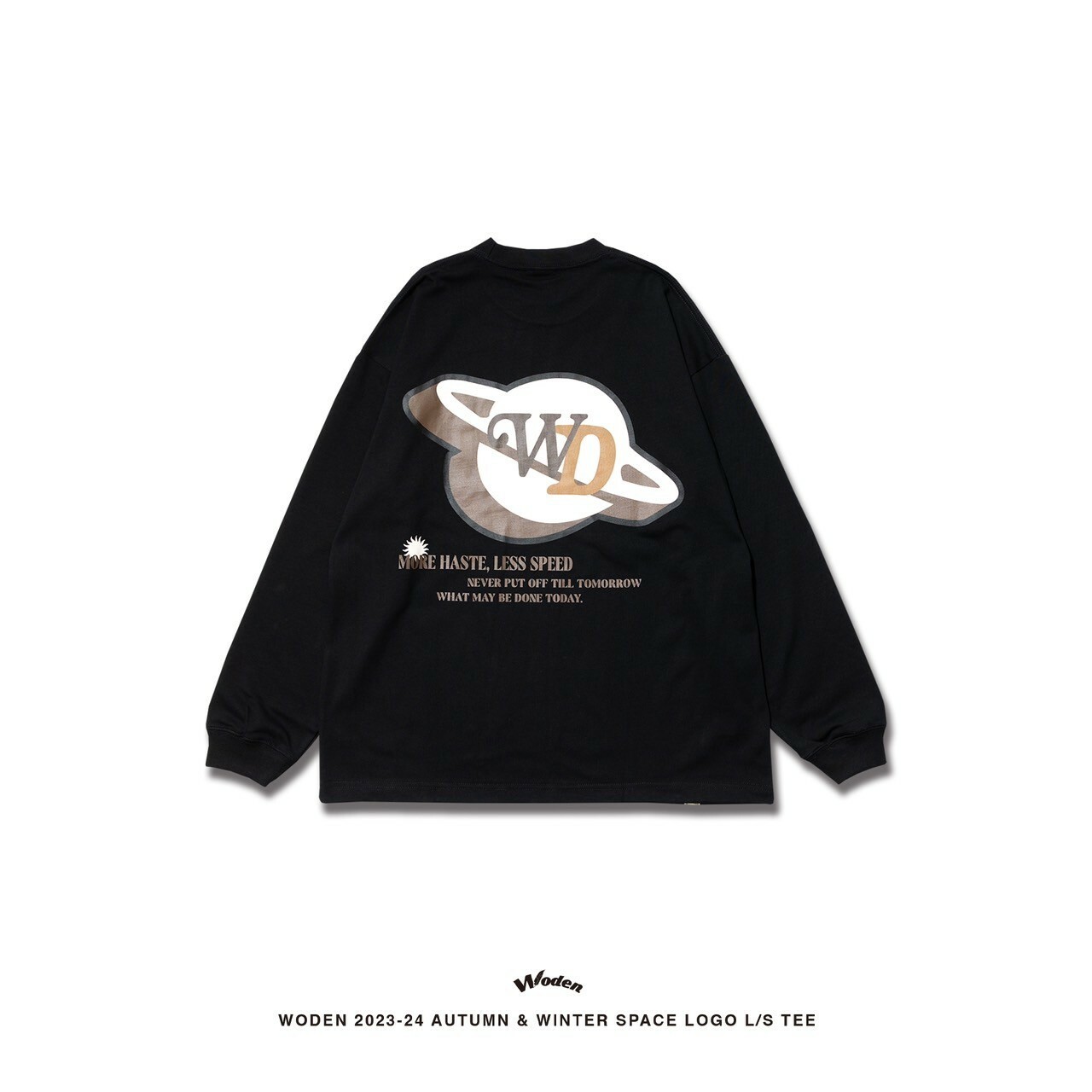 WODEN 2023 Autumn & Winter 041 Space LOGO L/S tee