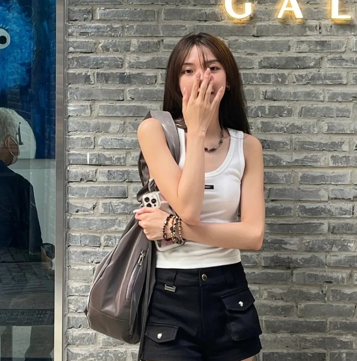 【Luxury】預購 韓國限定🇰🇷 CARLYN BABE BAG M/L 光滑皮革材質 黑 亮黑 象牙白 粉 鐵灰綠 寶寶藍 可調節