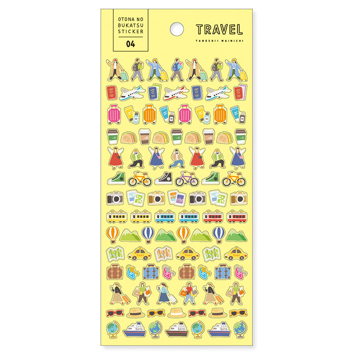 旅行 趣味活動記錄 PET貼紙｜日本Mind Wave