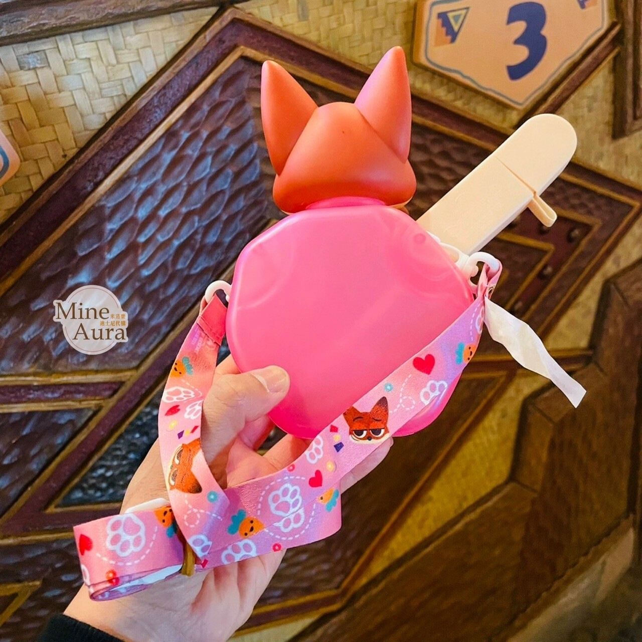 Q版 胡尼克 Nick 腳印冰棒造型 飲料杯 水杯 動物方城市 Zootopia -上海迪士尼樂園