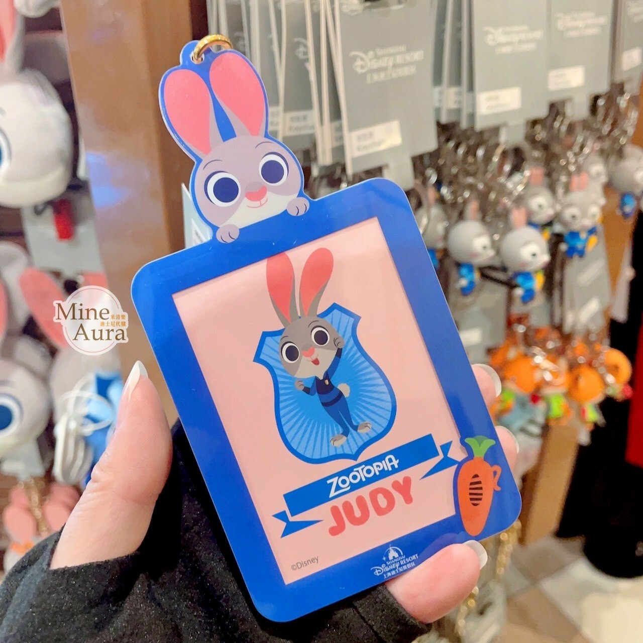 哈茱蒂 Judy 兔 證件 造型 鑰匙圈 吊飾 動物方城市 Zootopia -上海迪士尼樂園