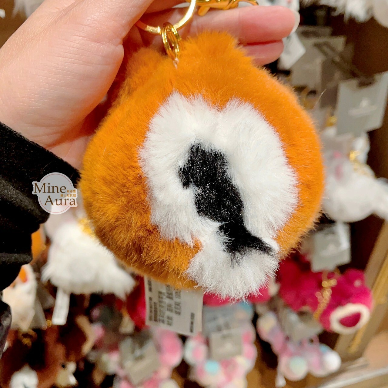 紅鼻 蒂蒂 Dale 大頭絨毛 毛球 造型 鑰匙圈 吊飾 奇奇蒂蒂 Chip 'n Dale -上海迪士尼樂園