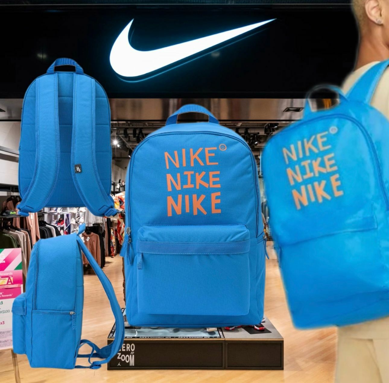 【預購】Nike K010495 背包 (藍色)