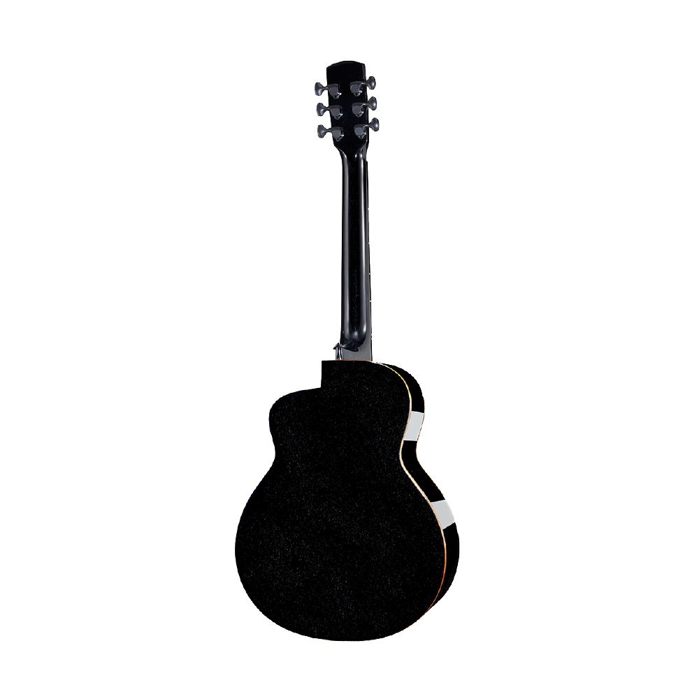 aNueNue aNueNue / M77 吉他旅行系列 36吋面單木吉他(浸黑虎紋楓木+紅松)(原聲款/插電款)(M77/M77E) 彩虹人官方認證 第 3 張圖片｜三峽吉他 / Bass