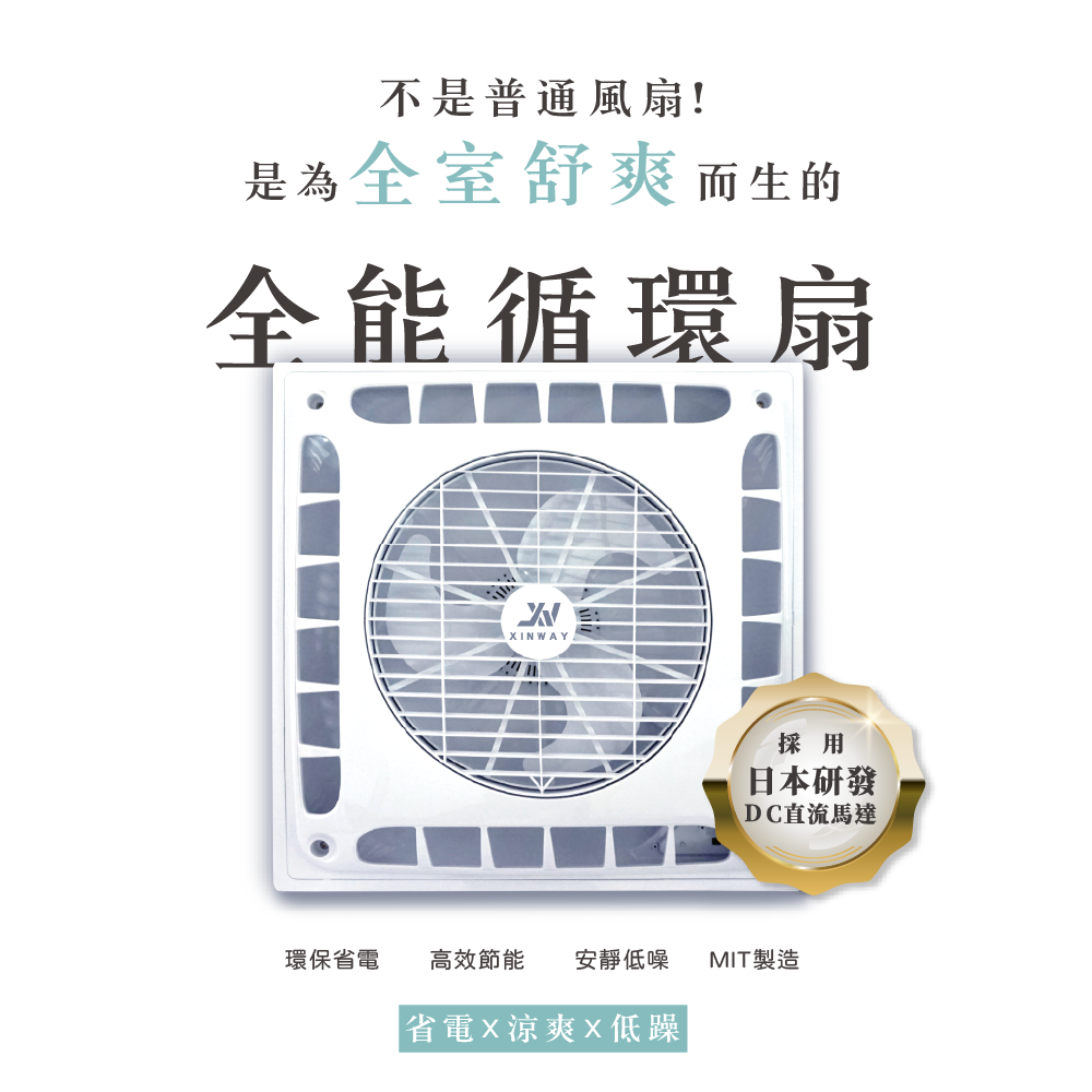 DC循環扇 白色 通過節能標章 環保標章