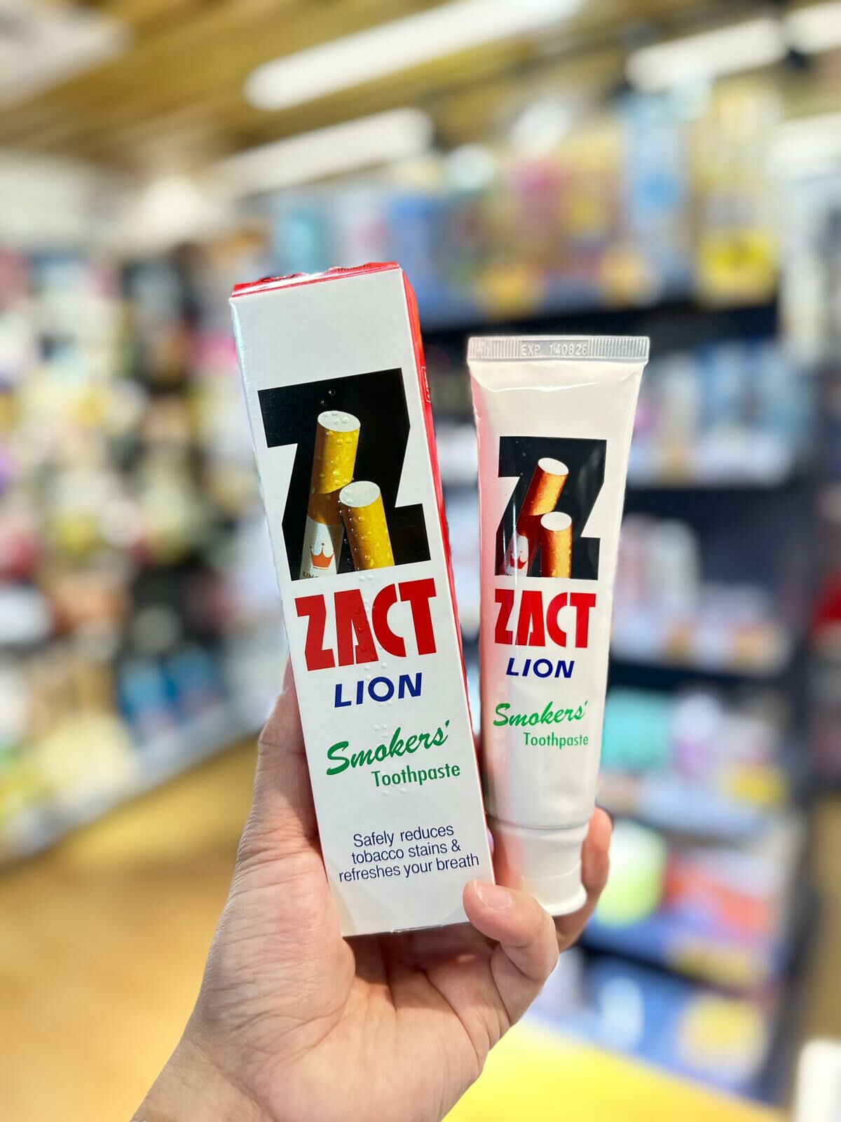 泰國 獅王 ZACT 去茶漬牙膏 去煙漬牙膏 160g