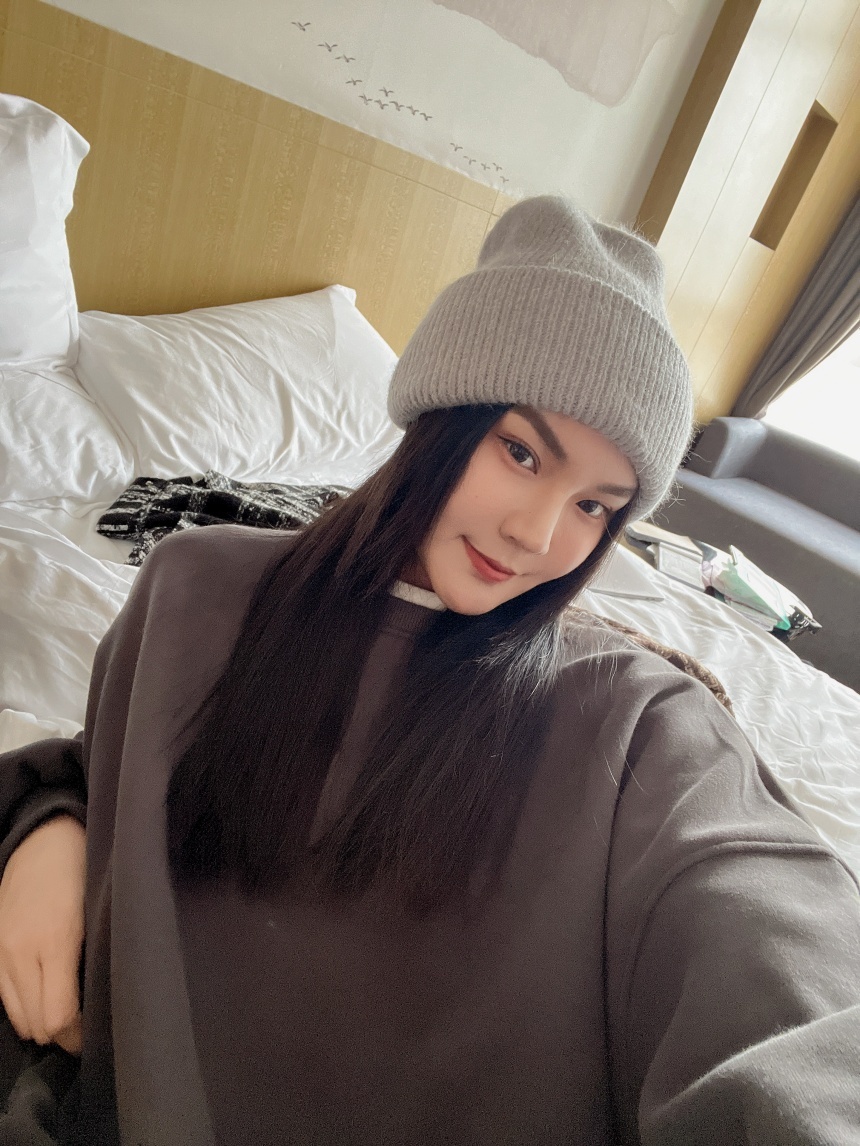 兔毛加厚毛絨毛帽*5色