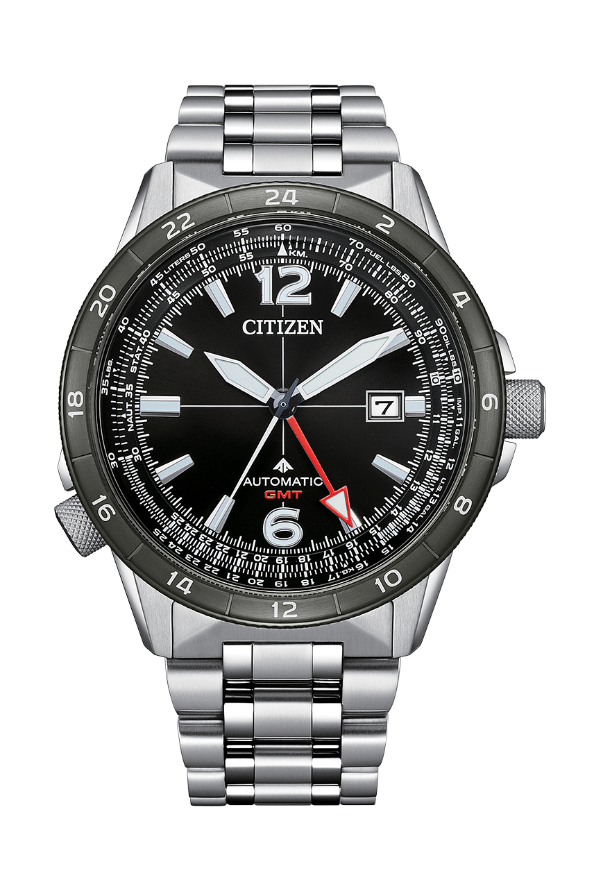 CITIZEN 星晨 NB6045-59H / NB6046-59E Products Mechanical Eco-Drive GMT 20bar防水 飛行計算尺可進行飛行運算  光動能 手錶