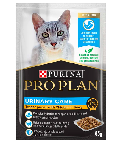 Purina  Pro Plan -貓濕糧 - 成貓泌尿健康配方 (醬汁雞肉)  85克 (12包)